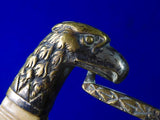 US Antique 19 Century Civil War Eagle Head Officer's Sword w/ Scabbard
