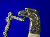 US Antique 19 Century Civil War Eagle Head Officer's Sword w/ Scabbard