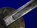US Antique 19 Century Civil War Eagle Head Officer's Sword w/ Scabbard