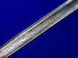 US Antique 19 Century Civil War Eagle Head Officer's Sword w/ Scabbard