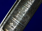 US Civil War German Made Horstmann Model 1852 USN Navy Officer's Engraved Sword