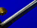 US Civil War German Made Horstmann Model 1852 USN Navy Officer's Engraved Sword