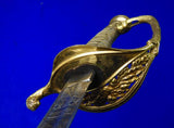 US Civil War German Made Horstmann Model 1852 USN Navy Officer's Engraved Sword