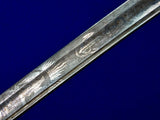 US Civil War German Made Horstmann Model 1852 USN Navy Officer's Engraved Sword