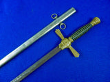 Antique US Civil War 19 Century Militia Sword w/ Scabbard 