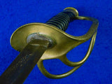 Antique US Civil War Model 1860 Emerson & Silver Cavalry Sword w/ Scabbard