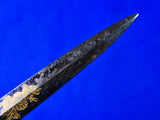 Antique Old US Civil War 19 Century Navy Naval Small Engraved Dagger Knife Dirk