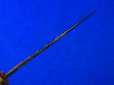 Antique Old US Civil War 19 Century Navy Naval Small Engraved Dagger Knife Dirk