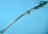 Antique Old 19C US Civil War P.S. Justice Model 1840 Cavalry Sword w/ Scabbard