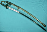 Antique Old 19C US Civil War P.S. Justice Model 1840 Cavalry Sword w/ Scabbard