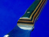 US Custom Hand Made AL SWEENEY Fancy Stiletto Boot Fighting Knife