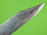 Vintage US Custom Hand Made Huge Hunting Hunter Knife & Sheath