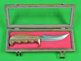 US Custom Hand Made Hunting Skinner Knife Marked w/ Box