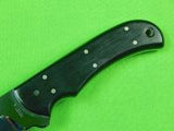 US Custom Hand Made MIKE MICHAEL LEACH Hunting Knife & Sheath