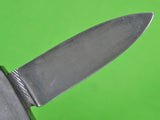 US Custom Hand Made ROBINSON Ex-Files Small Fighting Knife & Browning Sheath