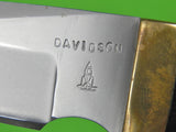 US Custom Hand Made ROB DAVIDSON Fighting Knife & Sheath