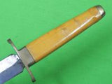 Vintage US Custom Made Handmade Stiletto Fighting Knife & Sheath