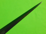 US Custom Hand Made Stiletto Fighting Knife Dagger w/ Wooden Display