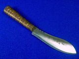 US Custom Made Handmade Jeff White Fighting Hunting Knife w/ Jones Sheath