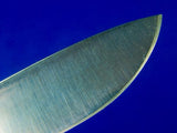 Vintage US Custom Handmade by MIKE LEACH Hunting Knife w/ Sheath