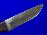 Vintage US Custom Made Handmade Anza Hunting Knife w/ Sheath
