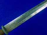 Vintage US Custom Made Handmade German WW2 Dagger Blade Fighting Knife w/ Sheath