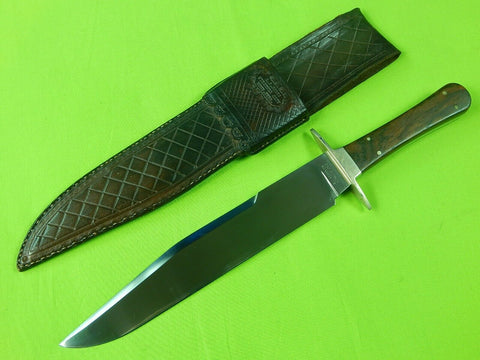 US Custom Made Handmade R. J. Kessnick Hunting Bowie Knife w/ Sheath
