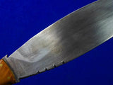 Vintage US Custom Made Handmade Heavy Hunting Fighting Knife w/ Sheath