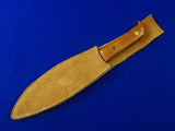 Vintage US Custom Made Handmade Heavy Hunting Fighting Knife w/ Sheath