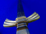 Vintage US Custom Made Handmade Large Heavy Dagger Fighting Knife w Scabbard