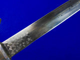 Vintage US Custom Made Handmade Large Heavy Dagger Fighting Knife w Scabbard