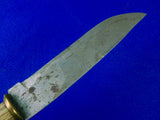 Antique Vintage US Custom Made Mountain Man Large Bowie Hunting Fighting Knife