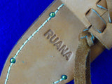 US Custom Made RUANA Montana Standard Bowie Knife Leather Sheath Scabbard