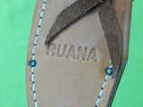 US Custom Made RUANA Montana Standard Bowie Knife Leather Sheath Scabbard Case