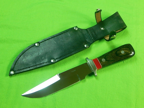 US Custom Made Steier Bowie Fighting Hunting Knife & Sheath