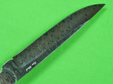 US Custom Hand Made by TOM BLACK Art Damascus Mosaic Dagger Fighting Knife