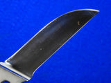 Vintage US Detroit MI Custom Made Handmade Small Fighting Knife w/ Sheath