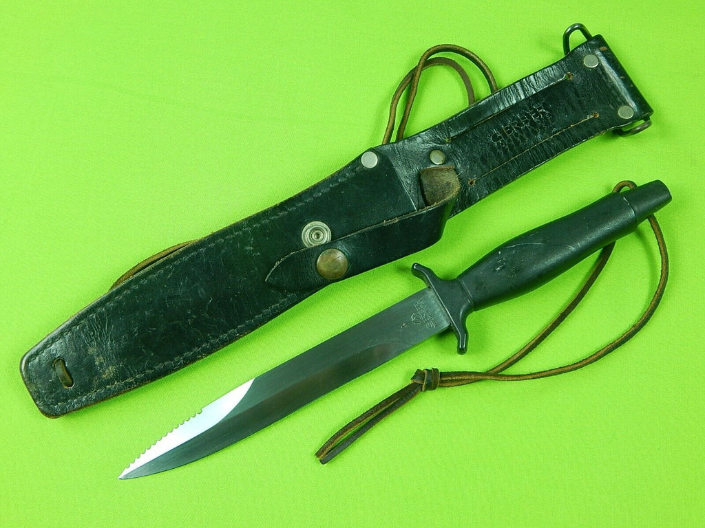 US GERBER Command II Fighting Knife & Sheath Etched # 011412 – ANTIQUE ...