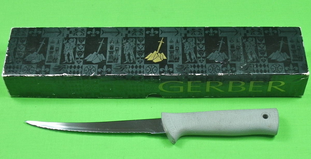 gerber fishing gear Vintage US GERBER Gator COHO Fish Fishing Knife & Box – ANTIQUE & MILITARY FROM BLACKSWAN