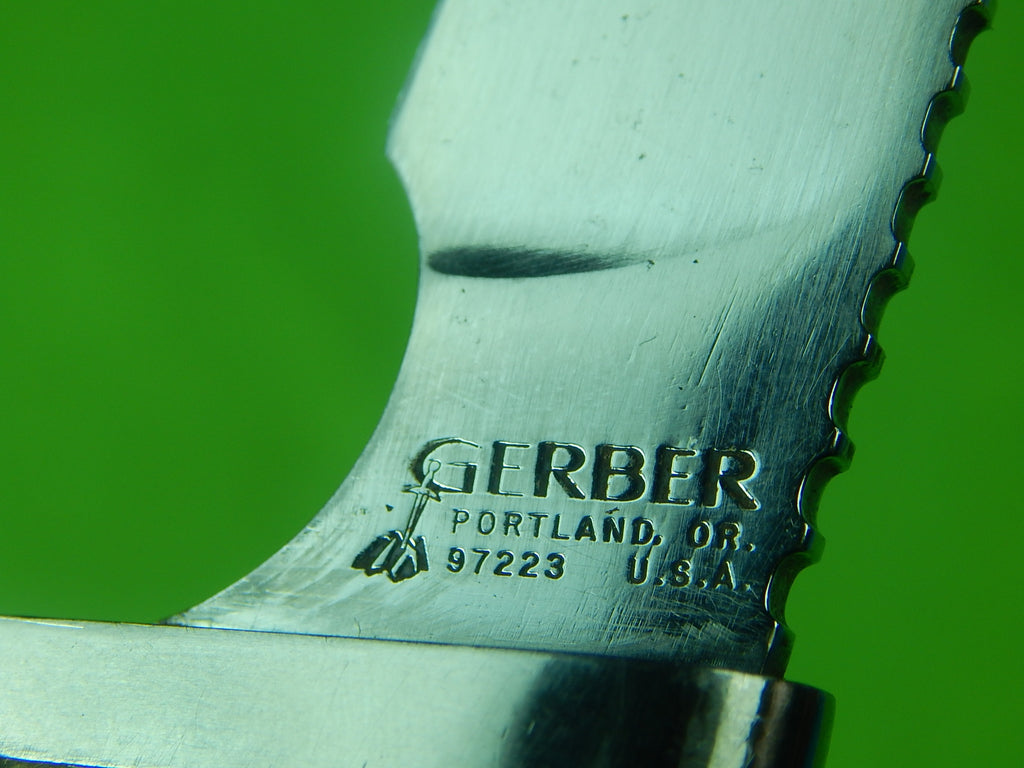 Vintage US GERBER Model 450 Hunting Knife with Sheath ANTIQUE