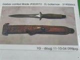 US 1967 GERBER MK2 Commando Fighting Knife # 3972 & Sheath