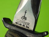 Vintage US Gerber MK1 Boot Fighting Knife w/ Sheath # C9419S