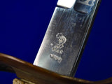 Vintage US German Made Model 1852 Navy USN Officers Engraved Sword Scabbard Knot
