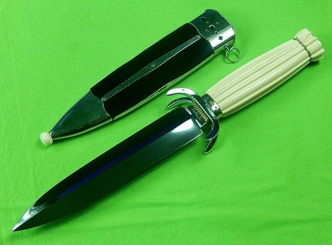US Custom Hand Made Lloyd HALE Dagger Fighting Knife & Scabbard Case