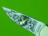 US Japan Made Limited Edition Browning Model 125 Engraved Folding Pocket Knife