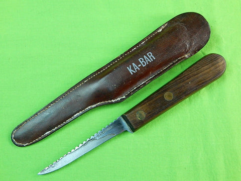 Vintage US KA-BAR KABAR Fishing Fish Knife & Sheath