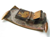 US Korean War Memorabilia Vintage Old Trench Art Belt Buckle