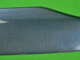 US Custom Hand Made MIKE LEACH Large Bowie Knife 1976 Scrimshaw JOE RUNDELL