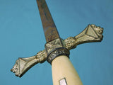 Vintage US Masonic Fraternal M.C. Lilley Engraved Sword w/ Scabbard