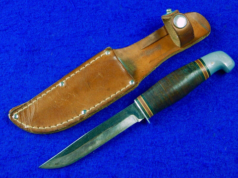 Vintage US Pal RH-24 Hunting Fighting Boy Scout Knife w/ Sheath